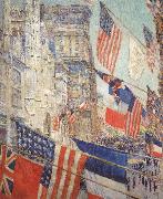 Childe Hassam Allies Day,May 1917 Sweden oil painting artist